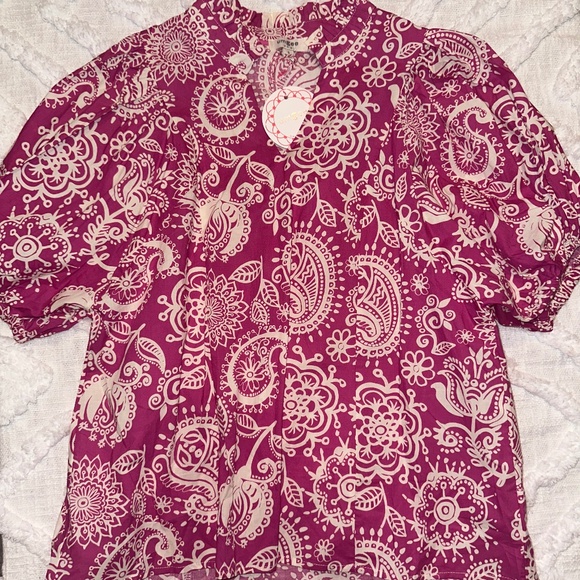 This Is It Pink Floral Blouse - NWT - Picture 3 of 5